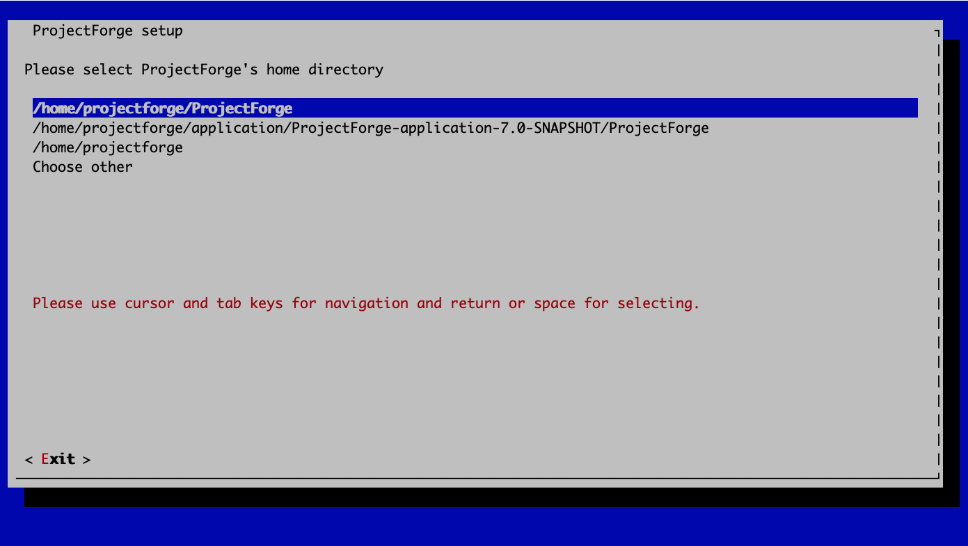 Setup wizard - step 1
